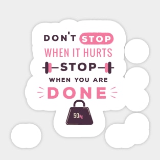 Don't Stop Sticker
